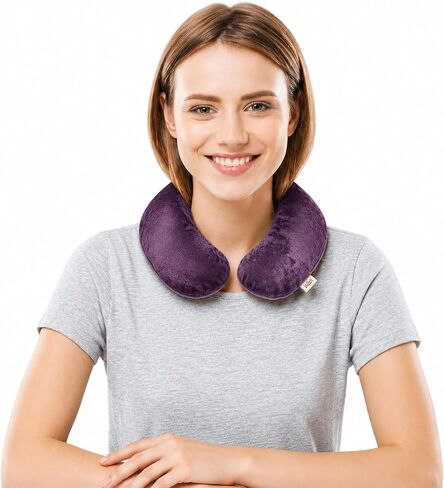 Kozi Weighted Neck Wrap - Microwavable Hot & Cold Therapy Pillow for Neck Pain, Migraine, and Muscle Stiffness Relief - Herbal Aromatherapy Heating Pad - Jute Fabric in Saudi Arabia