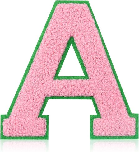 Iron On Numbers for Clothing - 4.5" White and Blue Chenille Number Patches Iron/Sew On Patches for Clothes Jackets Varsity Bags Backpacks Jeans Uniform DIY Sorority Gifts for Women - 1 in Saudi Arabia