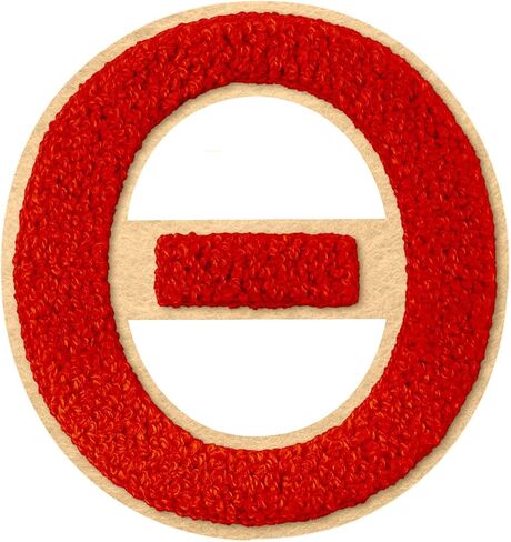 Iron On Numbers for Clothing - 4.5" White and Blue Chenille Number Patches Iron/Sew On Patches for Clothes Jackets Varsity Bags Backpacks Jeans Uniform DIY Sorority Gifts for Women - 1 in Saudi Arabia