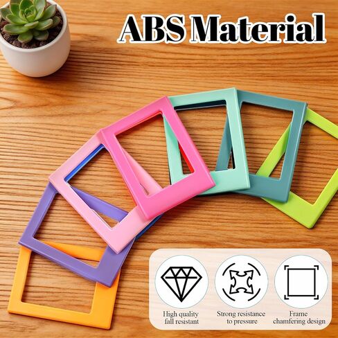 10 PCS Magnetic Photo Frames, Mini Picture Frames for Fridge, Colorful Photo Magnets for Fridge, Desktop (3 Inch) in Saudi Arabia