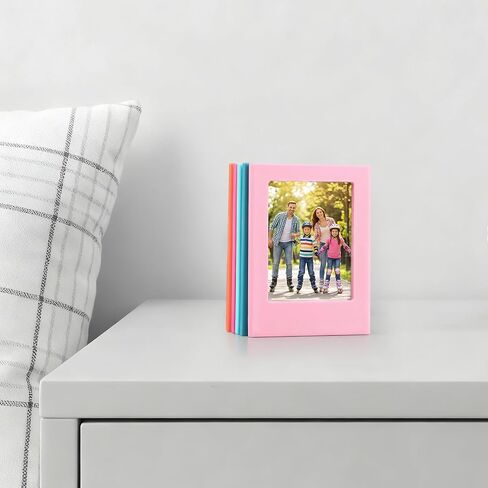 10 PCS Magnetic Photo Frames, Mini Picture Frames for Fridge, Colorful Photo Magnets for Fridge, Desktop (3 Inch) in Saudi Arabia