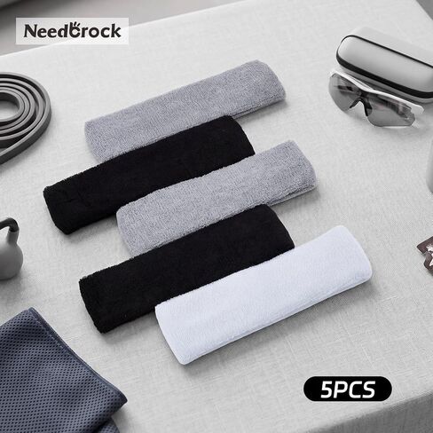 Sweatbands Sports Headband for Men & Women, Moisture Wicking Hairband - Terry Cotton Sweat Band for Running, Gym in Kuwait