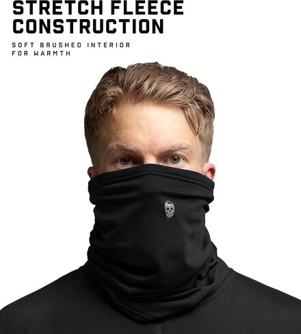 Gymreapers Neck Gaiter Snood للرجال والنساء - قناع وجه مقاوم للرياح قابل للتنفس من الصوف غطاء الوجه للطقس البارد والتزلج وركوب الدراجات والجري والتدريب والرياضات الخارجية in Kuwait