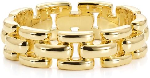 FRUMOS Gold Wedding Rings For Women,14k Stackging Rings Non Tarnish,Chain Cz Promise Rings,Wedding Band,Valentines Mother Christmas in Saudi Arabia