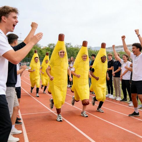 Inflatable Banana Costume for Adults Funny Blow Up Fruit Suit for Halloween Bachelor Party Birthday Gift Cosplay Bar Party in Saudi Arabia