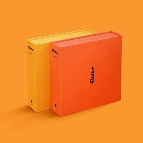 BTS Butter Single Album Peaches Version CD+PhotoBook+2p Lyrics Card+1p Instant PhotoCard+1p PhotoStand+1p Folded Message Card+1p Graphic Sticker+1p PhotoCard+Tracking in Kuwait