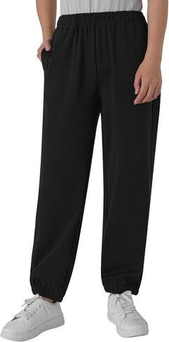 Women's Petite Cotton Joggers with Pockets in Kuwait