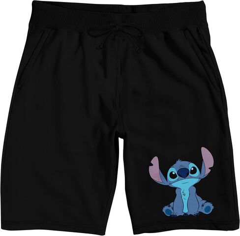 Bioworld Lilo & Stitch شورت بيجامة للنوم باللون الأسود للبالغين in Kuwait