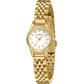 CHEETAH Gold Watches for Women, Dainty Small Round Dial, with Stainless Steel Bracelet Watchband, Waterproof in Kuwait