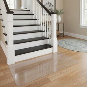 Clear Runner Mat for Hallway, 2'x3' Waterproof Plastic Floor Protector for Kitchen, Non-Slip Runner Rug for Entryway, Porch, Laundry, Area Rug for High Traffic, Indoor Outdoor Use (Transparent) in Saudi Arabia