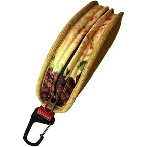 Don Coolio Taco Sunglass Case – Taco-Shaped Zipper Pouch with Carabiner Hook for Glasses, Snacks & Accessories - Travel Storage for Belt, Backpack or Cooler in Saudi Arabia