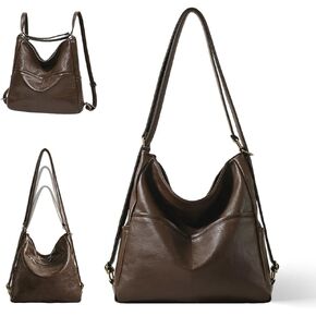 Convertible Backpack Purse for Women Tote Backpack Convertible Hobo Bag Vegan Leather Crossbody Shoulder Handbags in Kuwait