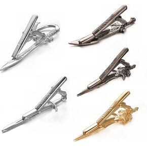 Yoursfs Vintage Scottish Sword Tie Clips for Men Personalised Tie Clips Funny Sword Tie Bars Unique Cool Tie Pin for Men's Jewelry in Kuwait
