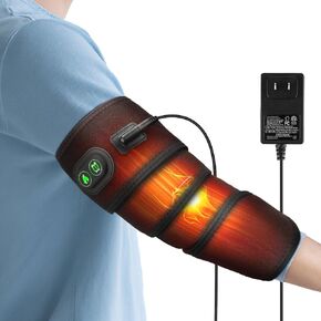 Elbow Heating Pad - Wrist Heating Pad for Pain Relief, Heating Pad for Arm with Auto Shut-Off Timer, Heating Pad Wrap, 104℉ - 131℉, (Black) in Saudi Arabia