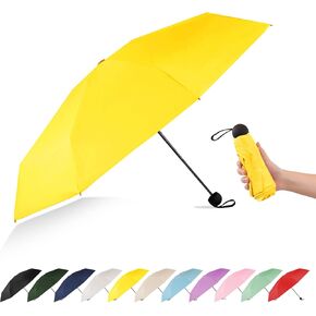Mini Travel Umbrella Compact Small Size, UV Protection for Sun & Rain, Lightweight Folding, Wind Resistant, Small Backpack Purse Size for Women Kids in Saudi Arabia