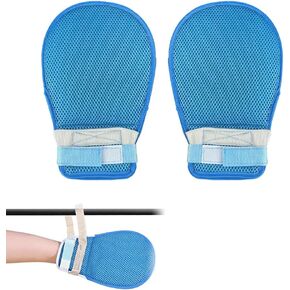 Restraint Gloves for Elderly Dementia Patients, Anti Scratch Safety Mittens with Adjustable Straps, Breathable Mesh Hand Restraints for Preventing Pulling IV Tubes （1 Pair） in Saudi Arabia