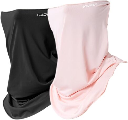 PROUDDEMON UPF 50+ Washable Face Mask for Women & Men – Ice Silk Cooling Full Face Sun Protection Breathable Neck Gaiter in Saudi Arabia