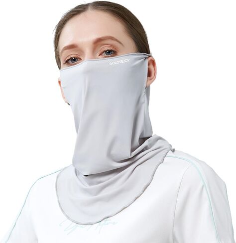 PROUDDEMON UPF 50+ Washable Face Mask for Women & Men – Ice Silk Cooling Full Face Sun Protection Breathable Neck Gaiter in Saudi Arabia