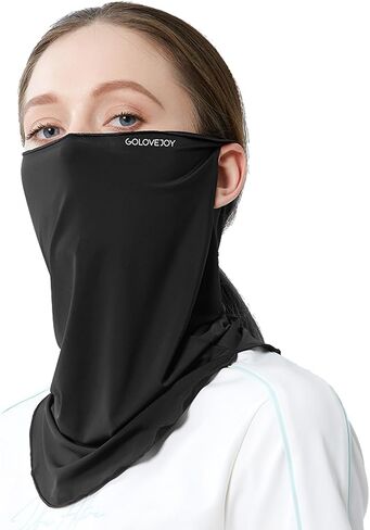 PROUDDEMON UPF 50+ Washable Face Mask for Women & Men – Ice Silk Cooling Full Face Sun Protection Breathable Neck Gaiter in Saudi Arabia