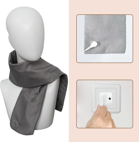 Faraday Scarf, Silver Fabric Neck Scarf,EMF Protection,Radiation Shielding for WiFi and Cellular, Face and Neck Coverage, Versatile Wear in Saudi Arabia