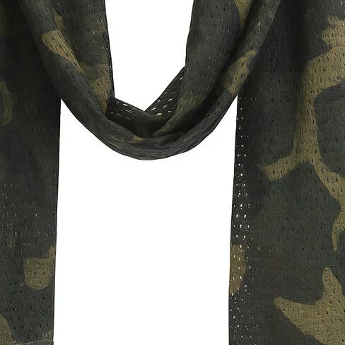 Camo Tactical Scarf Camouflage Net Sniper Veil for Hunting Shooting Wargame Military Outdoor Activities 63x18 inch in Saudi Arabia