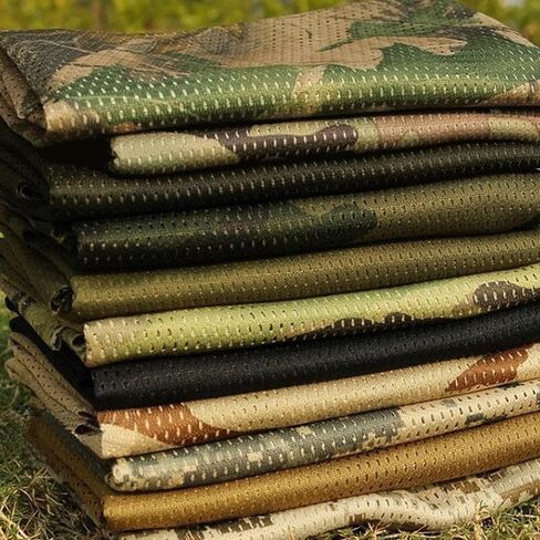 Camo Tactical Scarf Camouflage Net Sniper Veil for Hunting Shooting Wargame Military Outdoor Activities 63x18 inch in Kuwait