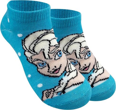 Disney Princess Official Assorted Girls 3 Pack No Show Ankle Socks in Kuwait