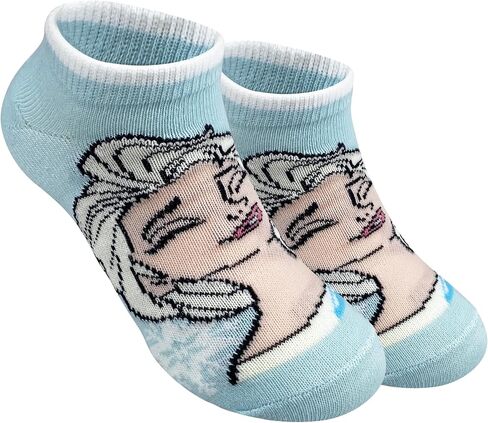 Disney Princess Official Assorted Girls 3 Pack No Show Ankle Socks in Kuwait