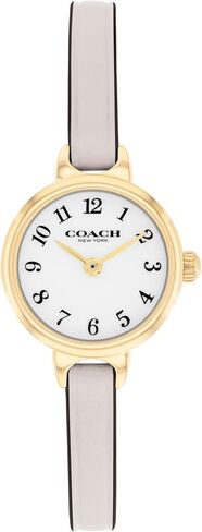 COACH Iris Women’s Quartz Watch - Leather Strap, Classic Round Dial with Numeral Markers - Classic, Versatile Timepiece - Gift for Her 22.5mm in Kuwait