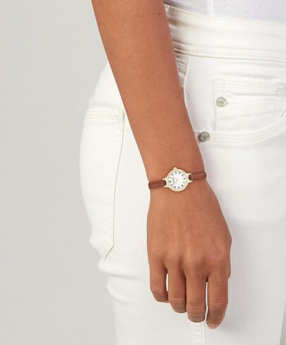 COACH Iris Women’s Quartz Watch - Leather Strap, Classic Round Dial with Numeral Markers - Classic, Versatile Timepiece - Gift for Her 22.5mm in Kuwait