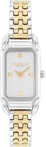 COACH Cadie Women’s Quartz Watch - Bracelet, Textured Dial with Sparkle Markers, Slim Design - Modern, Versatile Timpiece - Gift for Her 17.5mm in Kuwait