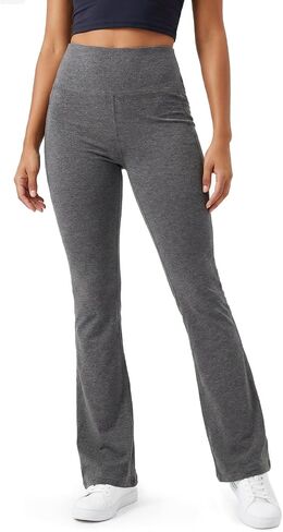 Zylioo Women's Tall Cotton Flare Leggings with Side Pockets High Waist Extra Long Full Length Yoga Pants for Tall Women in Kuwait