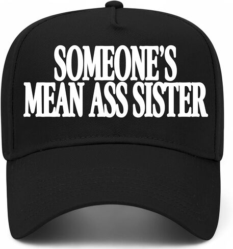 قبعة أخت شخص ما المتوسطة | قبعات سائقي الشاحنات الكلاسيكية الرائعة القابلة للتعديل بنمط Snapback للنساء والأخوات in Kuwait