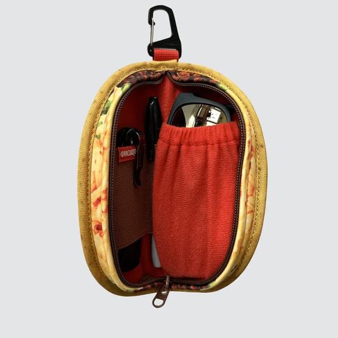Don Coolio Taco Sunglass Case – Taco-Shaped Zipper Pouch with Carabiner Hook for Glasses, Snacks & Accessories - Travel Storage for Belt, Backpack or Cooler in Saudi Arabia