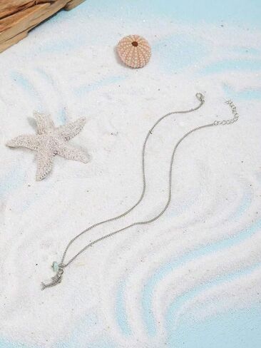 Boho Fish Necklace for Women, Beach Hawaiian Dainty Lucky Fish Pendant Necklaces Summer Ocean Minimalist Jewelry for Her in Kuwait