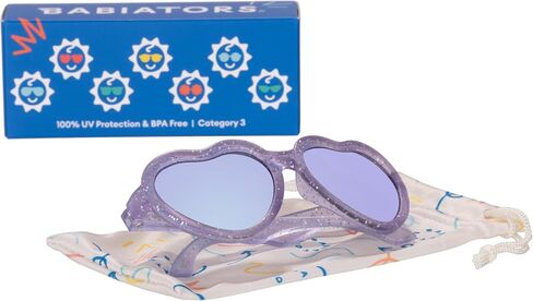 Babiators Originals Hearts: Lavender Shimmer | Purple Mirrored Lenses | Ages 0-2 in Saudi Arabia