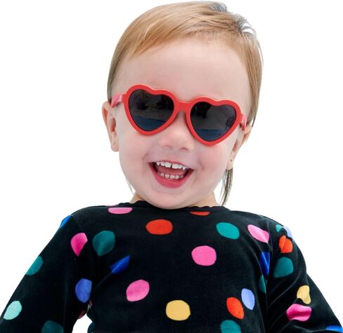 Babiators Originals Hearts: Lavender Shimmer | Purple Mirrored Lenses | Ages 0-2 in Saudi Arabia