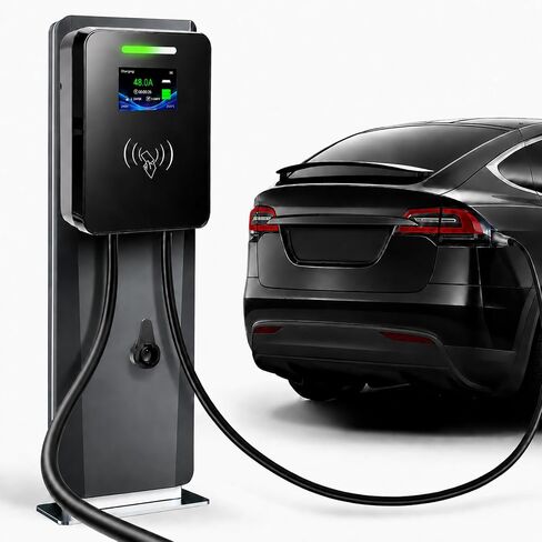 Level 2 J1772 EV Charger Station NEMA 14-50 48AMP 11.5KW Fit Tesla Model S Model 3 Model X Model Y Supercharger Home Wall Electric Vehicle Universal Car Charging All North American EVs in Saudi Arabia