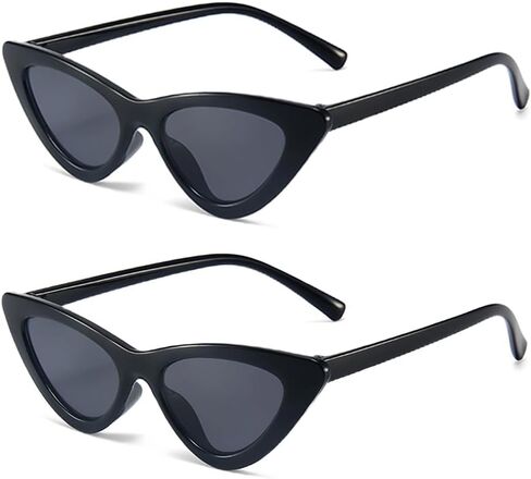 Cat Eye Sunglasses for Little Girls Kids Retro Vintage Narrow Sunglasses for Outdoor Beach Holiday in Kuwait
