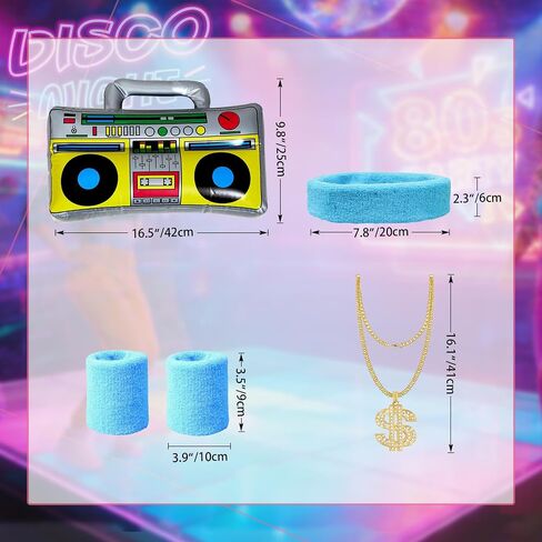 80s 90s Outfit for Women 80s Costume Hip Hop Costume Disco Retro Theme Party Outfit Hawaiian Vintage in Saudi Arabia