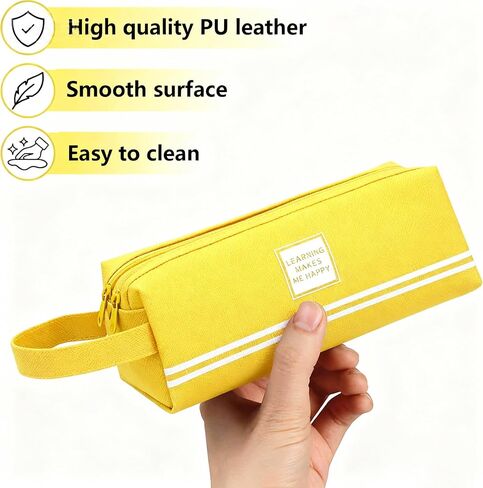 Organizer for Daily Contacts -Contact Lens Case, All-in-One Portable Travel Case with L/R Labels, Holds Up to 60 Lenses (1 Month Supply), Water-Resistant & Double Zipper Design （Green） in Kuwait