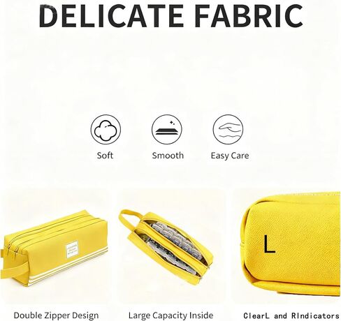 Organizer for Daily Contacts -Contact Lens Case, All-in-One Portable Travel Case with L/R Labels, Holds Up to 60 Lenses (1 Month Supply), Water-Resistant & Double Zipper Design （Green） in Kuwait