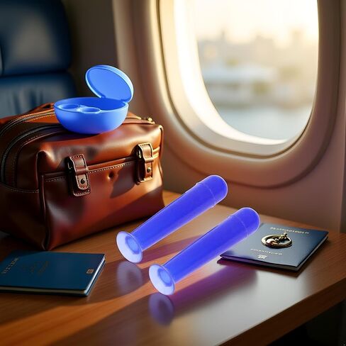2Pcs Blue Handy Silicone Soft Contact Lenses Small Suction Cups Stick, RGP Inserter Remover Cases, Applies Contacts Safely and Hygienically, Contact Lens Remover, Contact Lens Cases in Kuwait