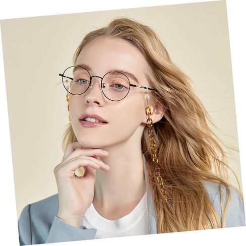سلسلة النظارات خفيفة الوزن من الأكريليك على شكل سلحفاة حامل نظارات شمسية ضد فقدان النظارات للنساء إكسسوارات نظارات متينة 28.34 بوصة in Kuwait
