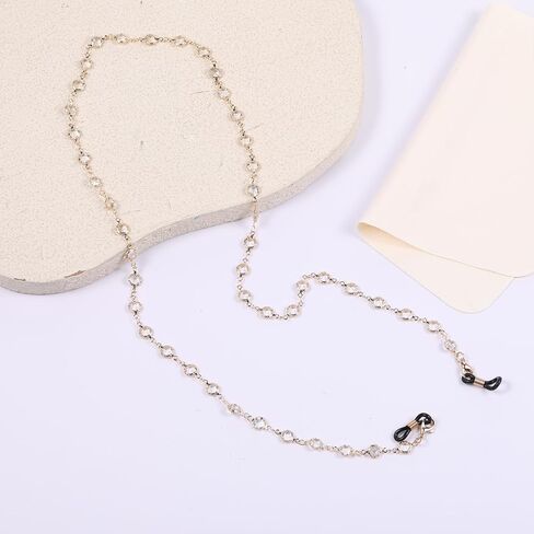 سلسلة نظارات SynHHergyx للنساء، سلاسل نظارات مطرزة للنساء، سلاسل خرز النظارات وحاملات نظارات العين حول الرقبة لحزام القراءة in Kuwait