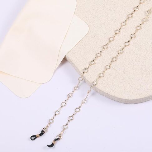 سلسلة نظارات SynHHergyx للنساء، سلاسل نظارات مطرزة للنساء، سلاسل خرز النظارات وحاملات نظارات العين حول الرقبة لحزام القراءة in Kuwait