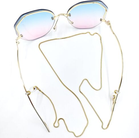 Eyewear Chain for Sunglasses, Gold Metal Ball Chain, Fashion Glasses Chain for Women in Saudi Arabia