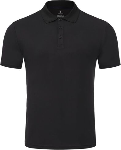 Mens Short Sleeve Polo Shirts Golf T Shirt Quick Dry Top Moisture Wicking Tee Shirt in Saudi Arabia