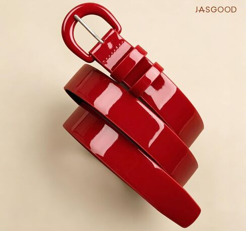 حزام JASGOOD للسيدات من الجلد الحائز على براءة اختراع لسراويل الجينز، حزام نسائي عتيق من الخمسينيات للفستان in Kuwait