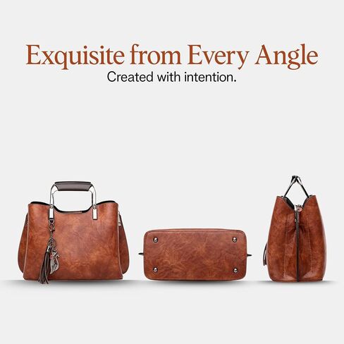 rofozzi Brown Structured Vegan Leather Backpack Purse and Handbag for Women in Saudi Arabia